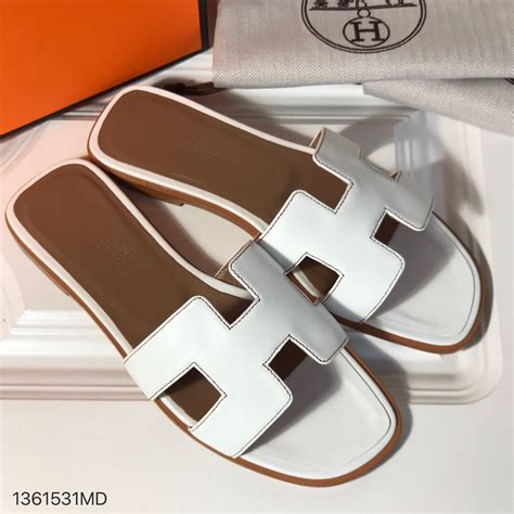 hermes slippers dames blauw|hermes slippers original price.